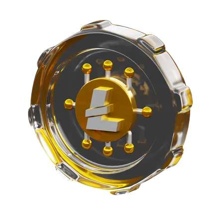 Lite Coin  3D Icon