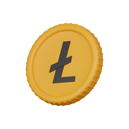 Lite coin  3D Icon