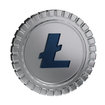 Lite coin  3D Illustration