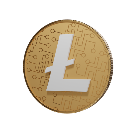 Lite Coin  3D Illustration