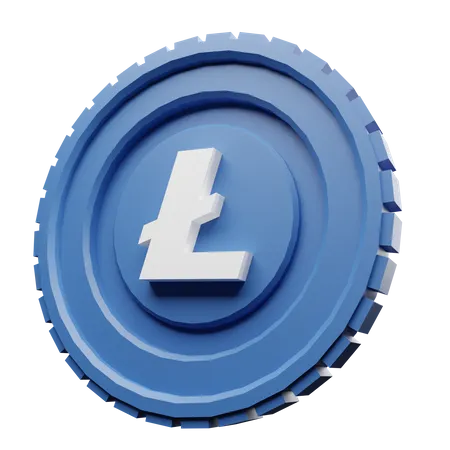 The Classic Litecoin Coin 3D Illustration