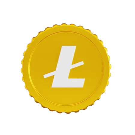 Lite Coin  3D Icon