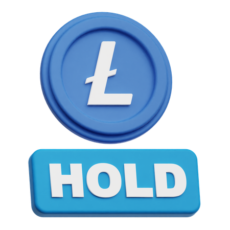 Lite Coin Hold  3D Icon