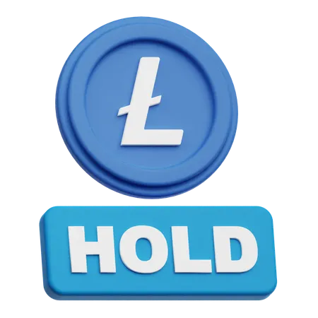Lite Coin Hold  3D Icon