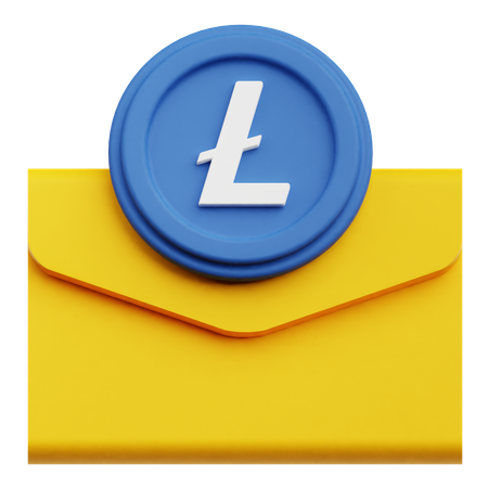 Lite Coin Mail  3D Icon
