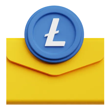 Lite Coin Mail  3D Icon
