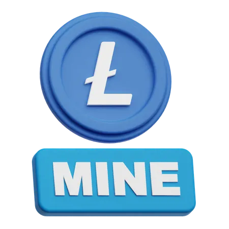 Lite Coin Mine  3D Icon
