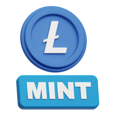 Lite Coin Mint  3D Icon
