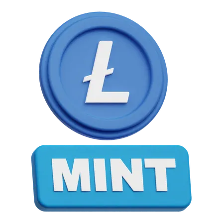 Lite Coin Mint  3D Icon