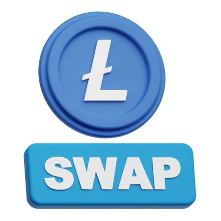 Lite Coin Swap  3D Icon