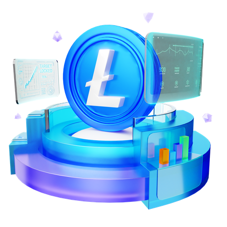 Litecoin  3D Icon