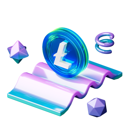 라이트코인  3D Icon
