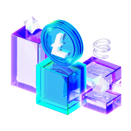 라이트코인  3D Icon