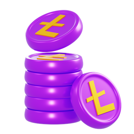 Litecoin  3D Illustration