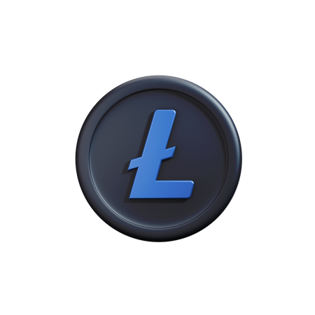 Accent Litecoin  3D Icon