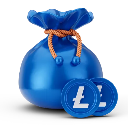 Litecoin Bag  3D Icon