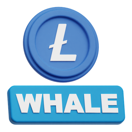 Baleia litecoin  3D Icon