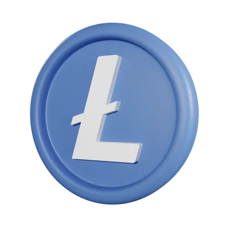 Litecoin Coin 3D Icon