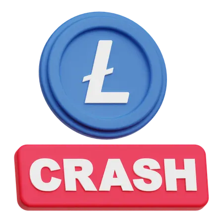 Litecoin Crash  3D Icon