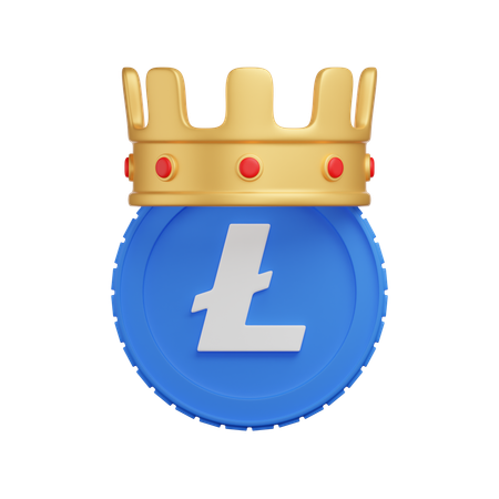 라이트코인 크라운  3D Icon