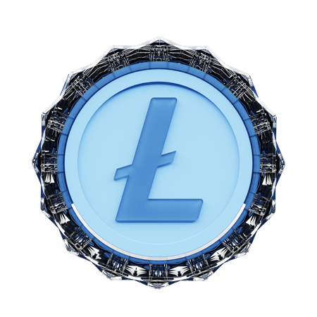 Litecoin Crypto  3D Illustration