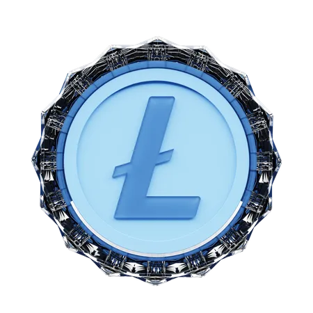 Litecoin Crypto  3D Illustration