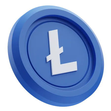 Litecoin Cryptocurrency  3D Icon