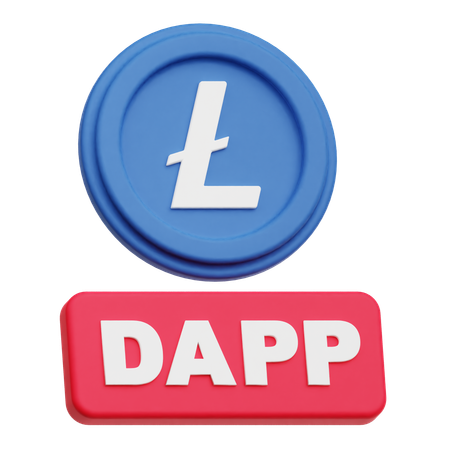 Litecoin Dapp  3D Icon
