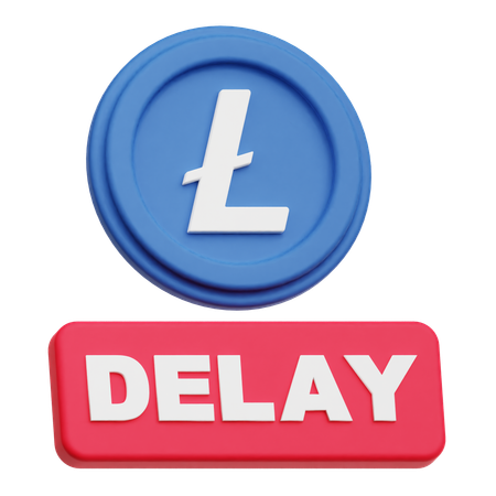 LiteCoin  delay  3D Icon
