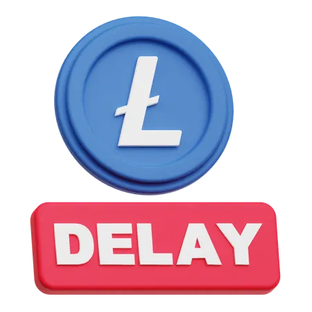 LiteCoin  delay  3D Icon