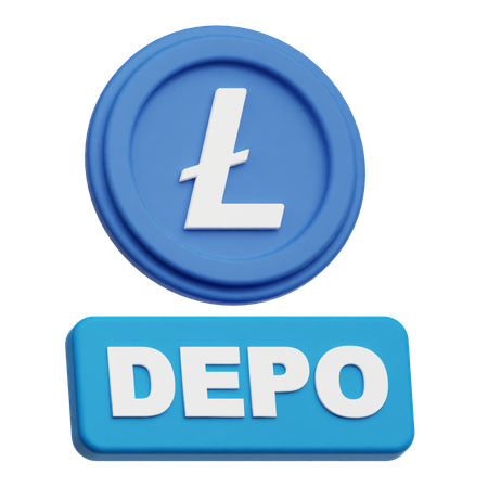 LiteCoin  depo  3D Icon