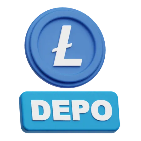 LiteCoin  depo  3D Icon