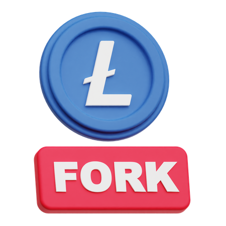 라이트코인 포크  3D Icon