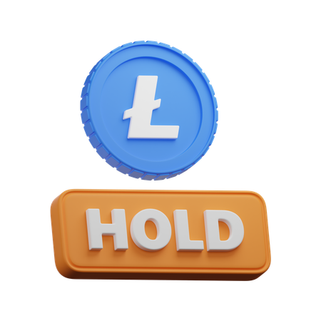 Litecoin halten  3D Icon