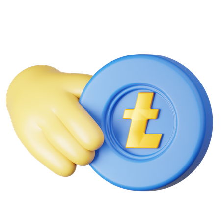 Litecoin-Hand  3D Icon