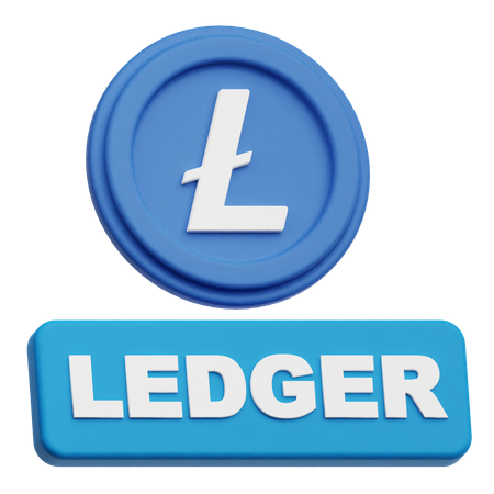 라이트코인 원장  3D Icon