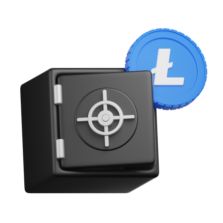 라이트코인 보관함  3D Icon