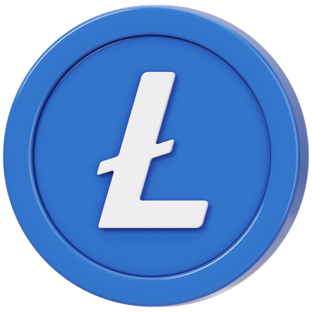 Litecoin (LTC)  3D Icon