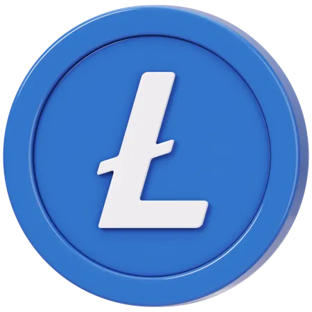 Litecoin (LTC)  3D Icon