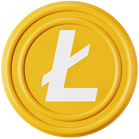 Litecoin LTC  3D Icon
