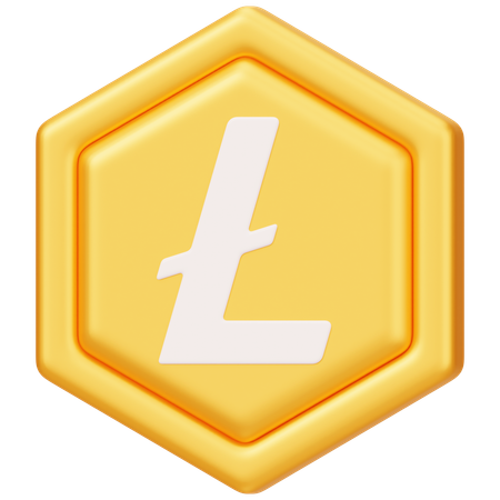 Insigne Litecoin (LTC)  3D Icon