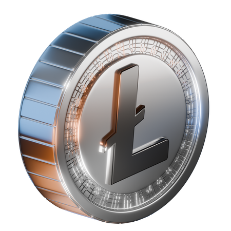 Moeda litecoin  3D Icon