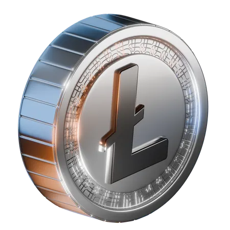 Moeda litecoin  3D Icon