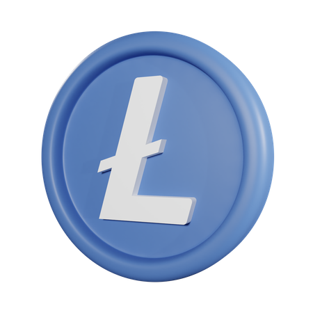 Litecoin-Münze  3D Icon