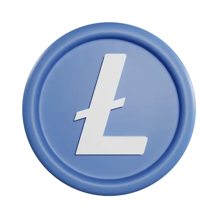 Litecoin-Münze  3D Icon