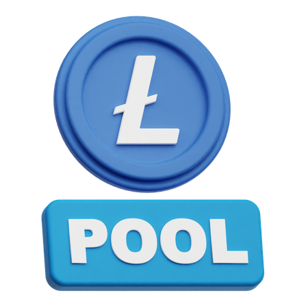 라이트코인 풀  3D Icon