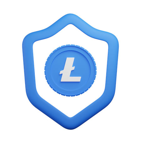 라이트코인 실드  3D Icon