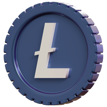 Litecoin Symbol  3D Icon