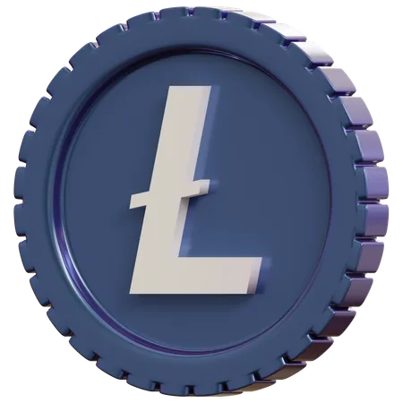Litecoin Symbol  3D Icon