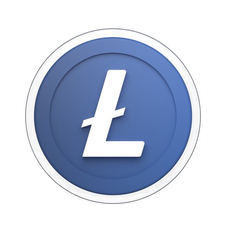 Litecoin Symbol  3D Illustration